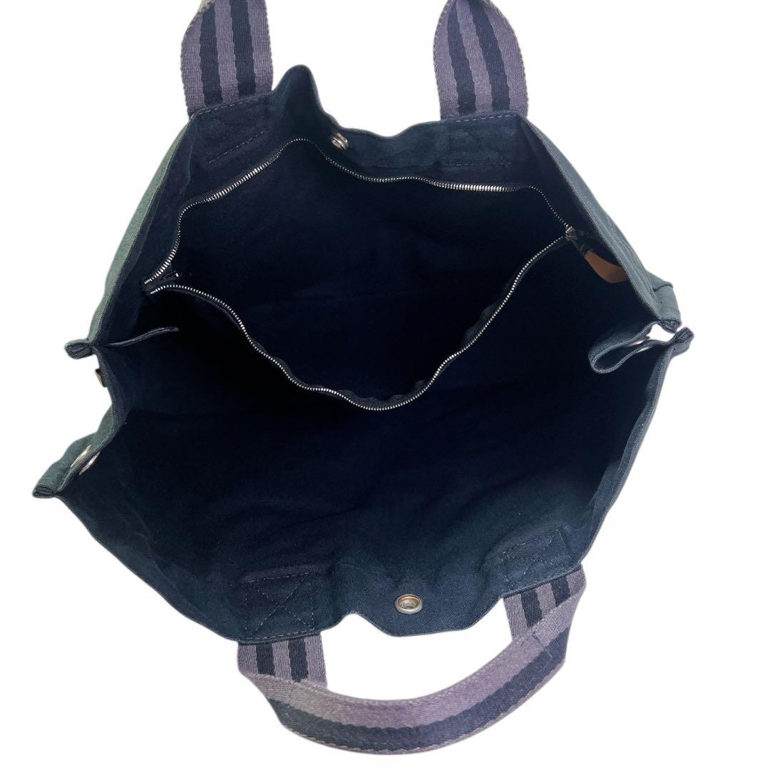 HERMES エルメス フールトゥMM トワル メンズ ハンドバッグ ブラック