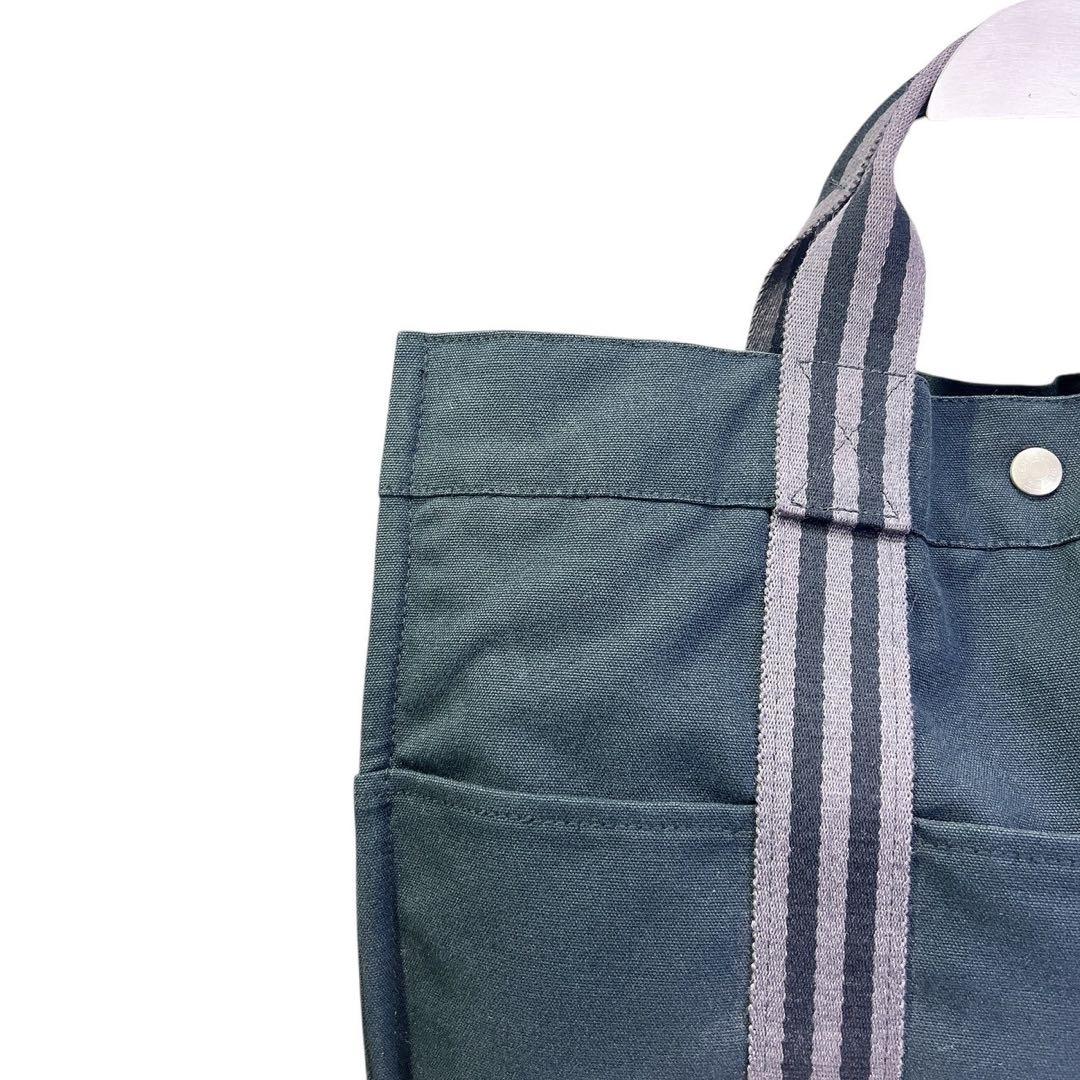 HERMES エルメス フールトゥMM トワル メンズ ハンドバッグ ブラック