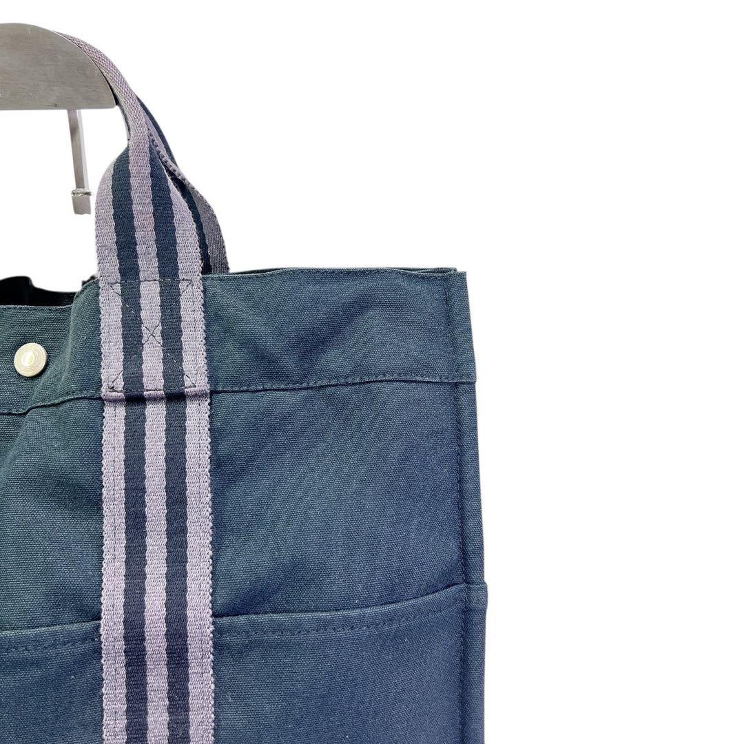 HERMES エルメス フールトゥMM トワル メンズ ハンドバッグ ブラック