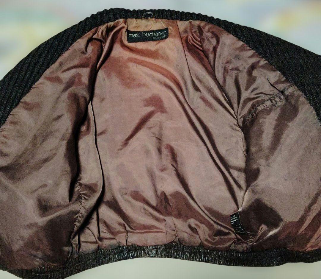 デザインよし希少古着ペレペレレザージャケットザックリ感最高