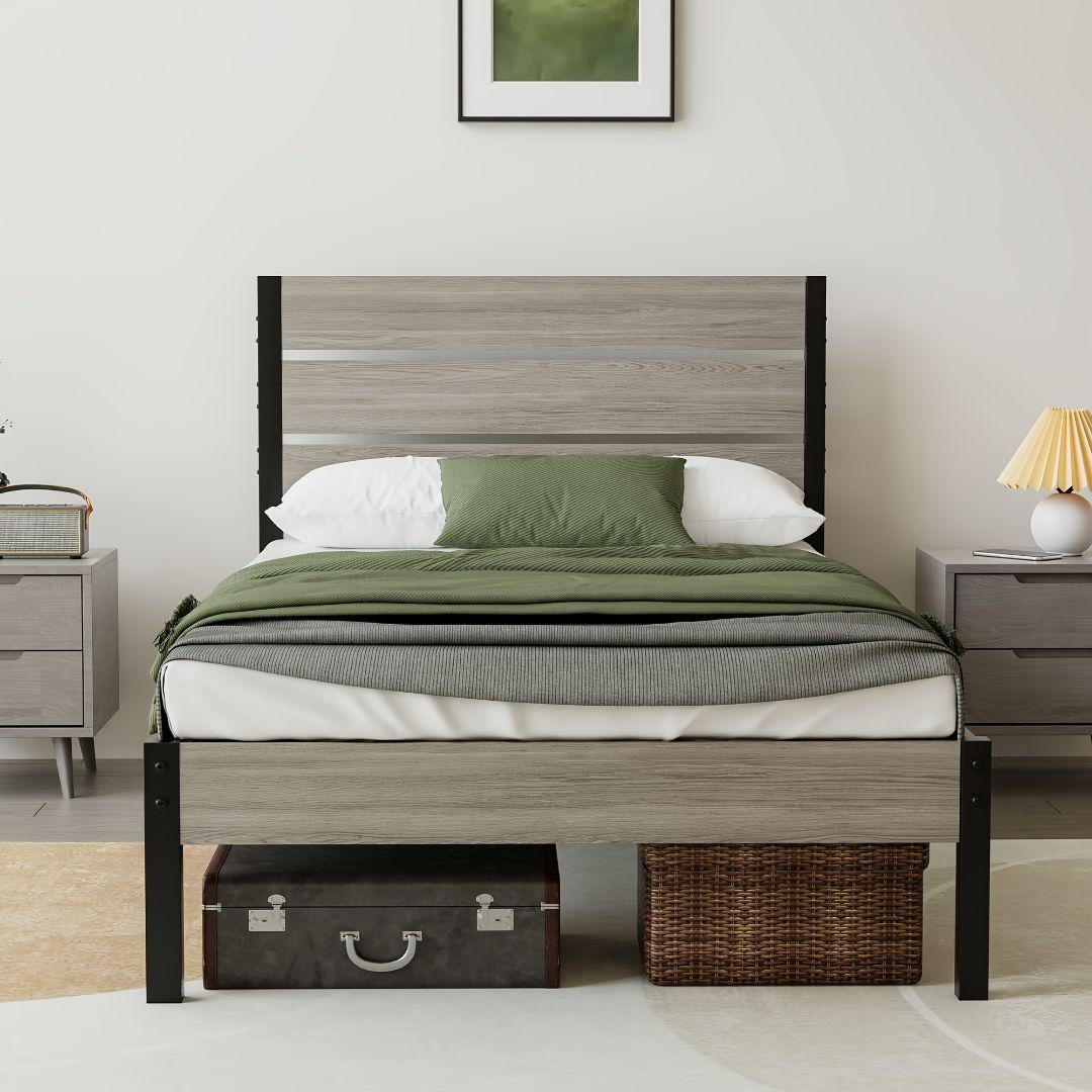 単人用スチールベッド 組み立て簡単