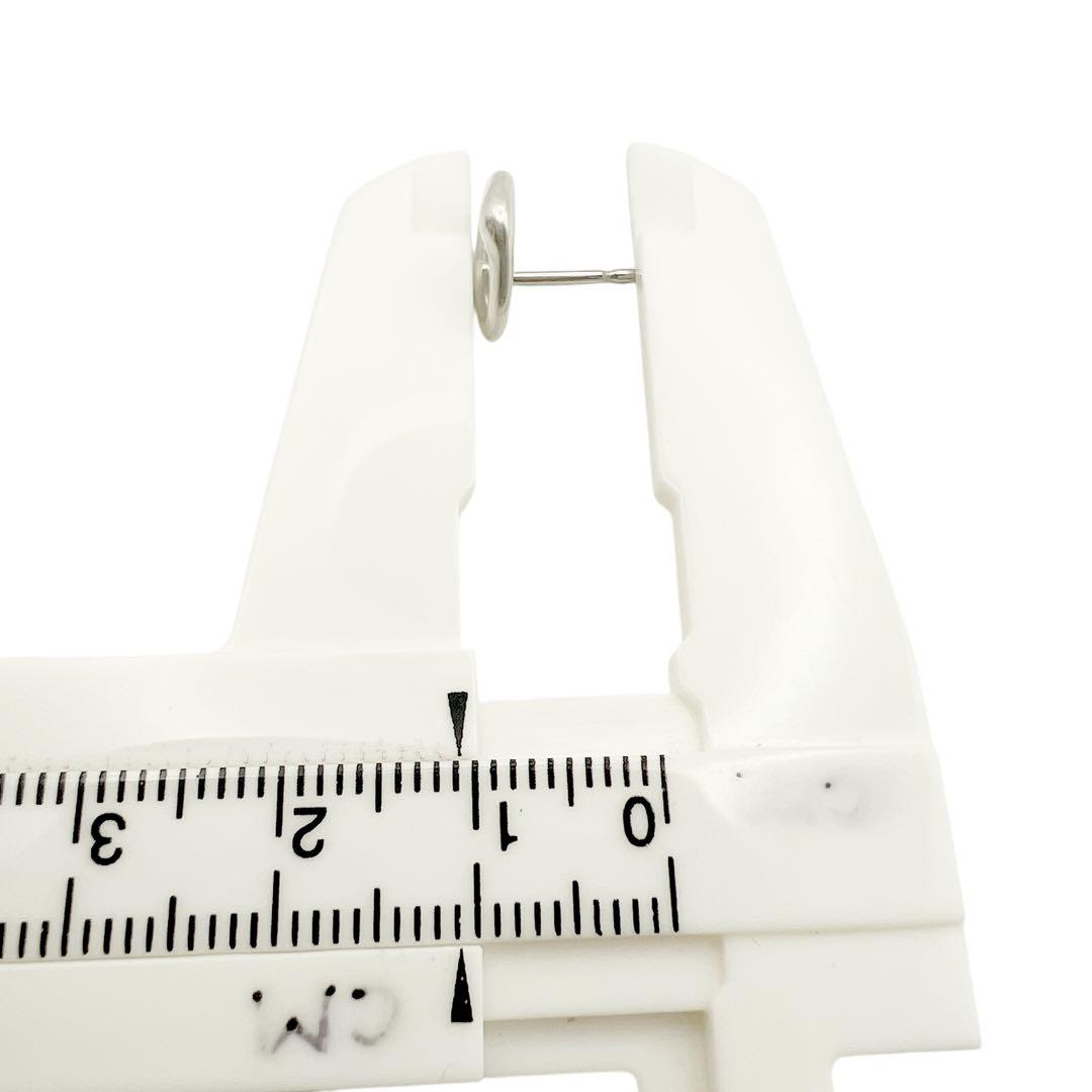 美品✨ティファニー　スモール　オープンハート　スタッド　ピアス　シルバー