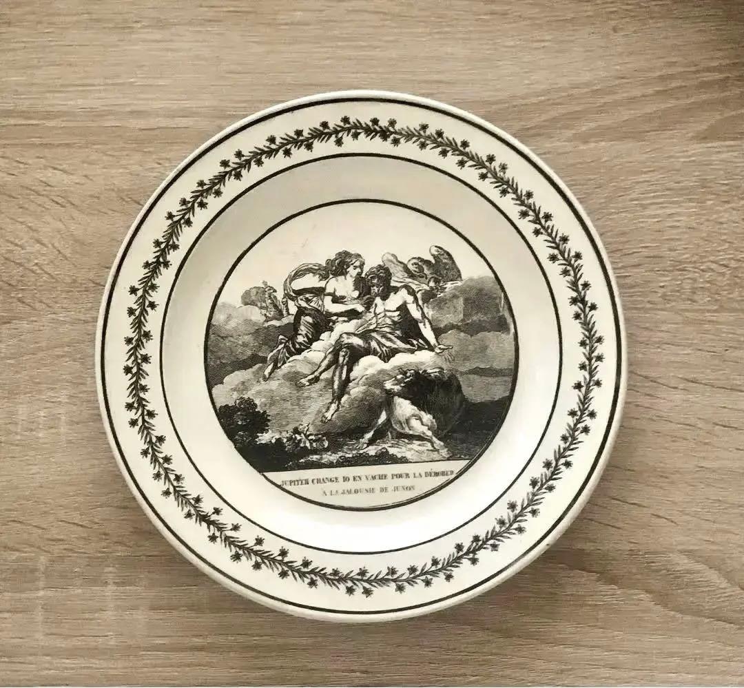 グリザイユ　モントロー　アンティーク　プレート