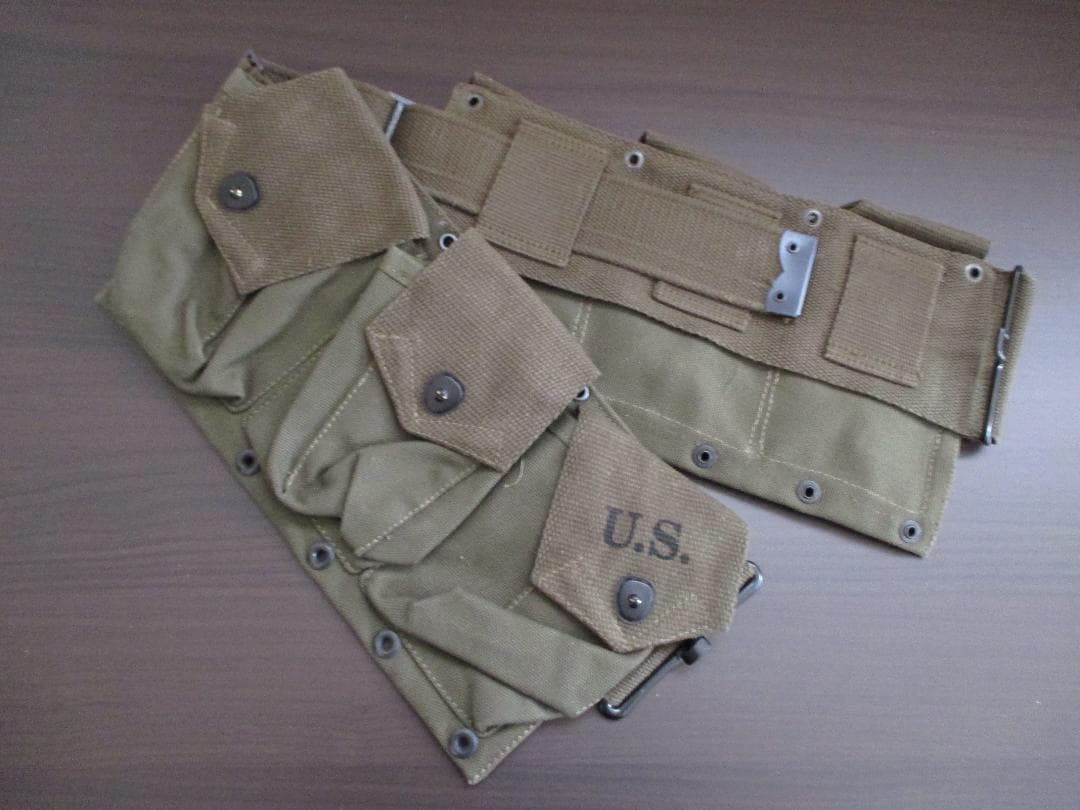 新品　レプリカ　OD色　米軍　M1938　ブローニング　BAR　マシンガンベルト
