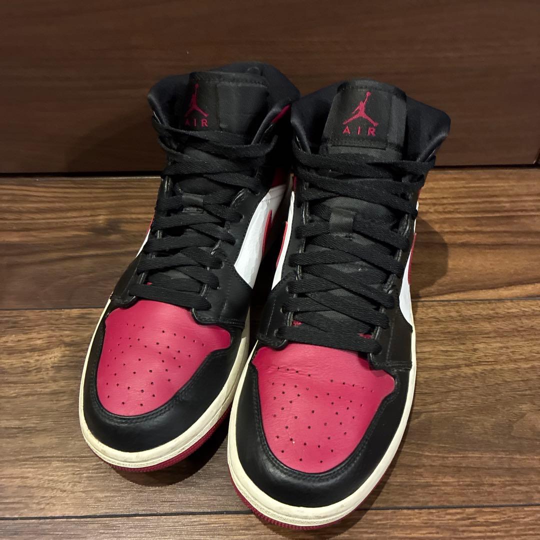 k*3様 ナイキ エア ジョーダン 1 ミッド ノーブルレッド