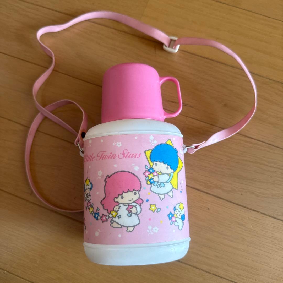 昭和レトロ　サンリオ　キキララ　水筒　コップ付き　昭和