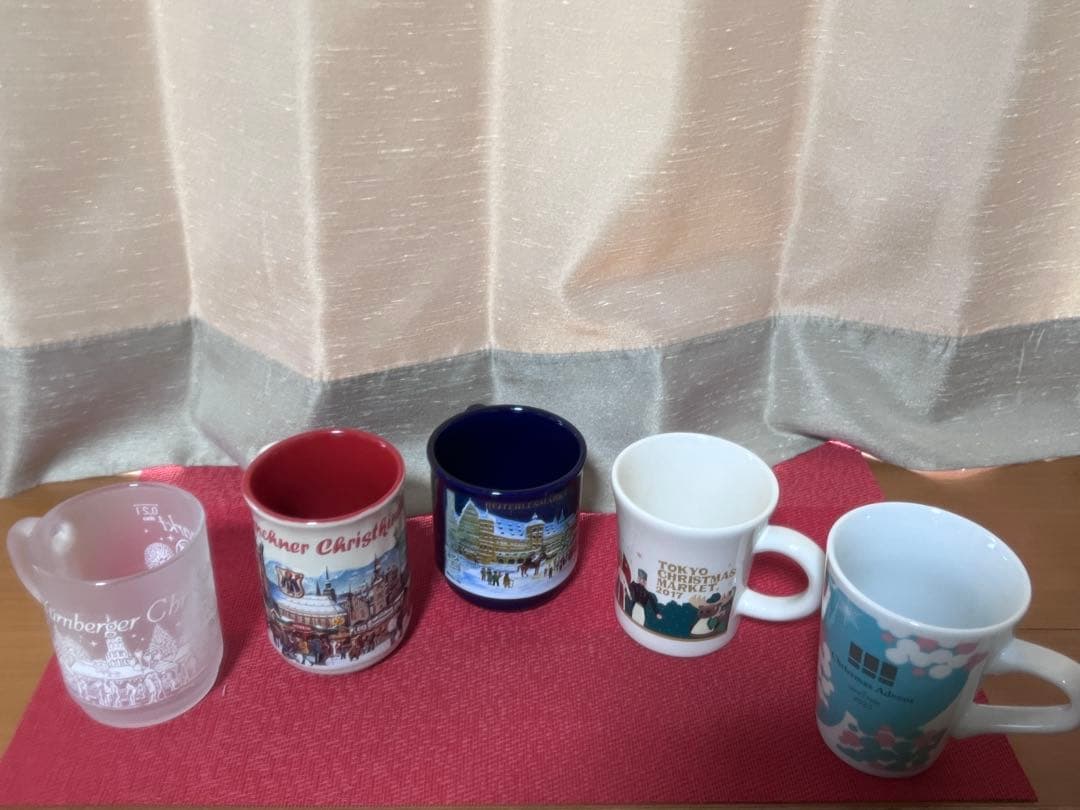 クリスマスマーケットマグカップ 5個