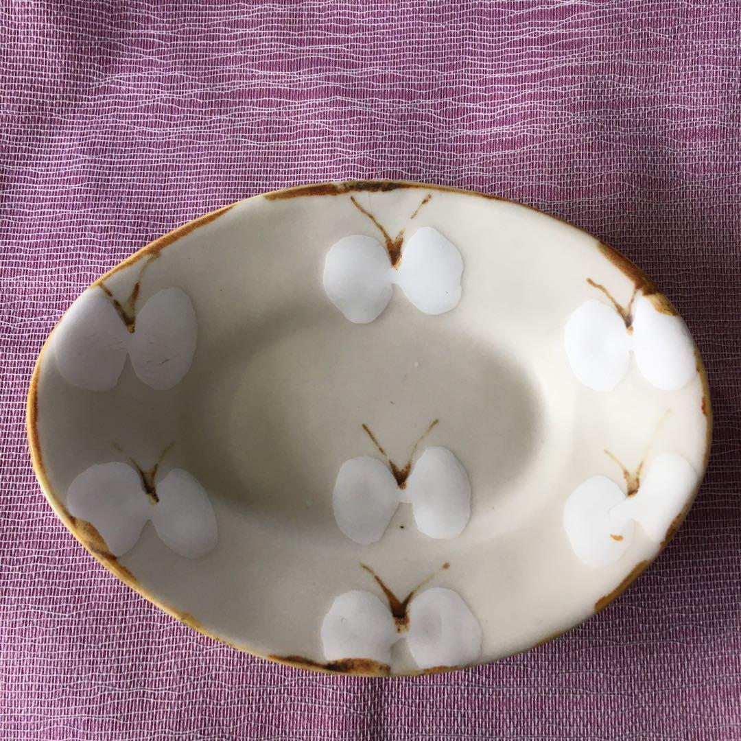 石木文　プレート　てふてふ