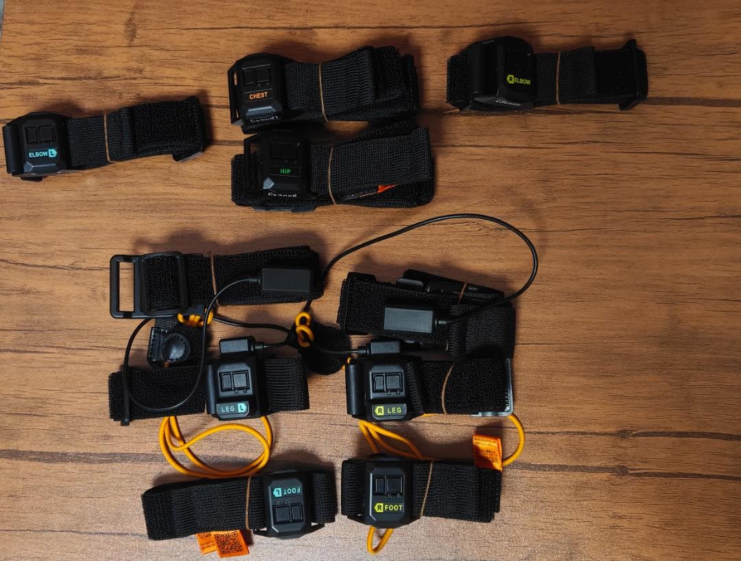 HaritoraX2 本体、肘＆つま先の追加トラッカー、GX6、GX2