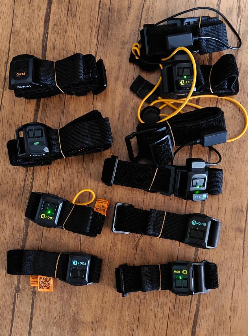 HaritoraX2 本体、肘＆つま先の追加トラッカー、GX6、GX2