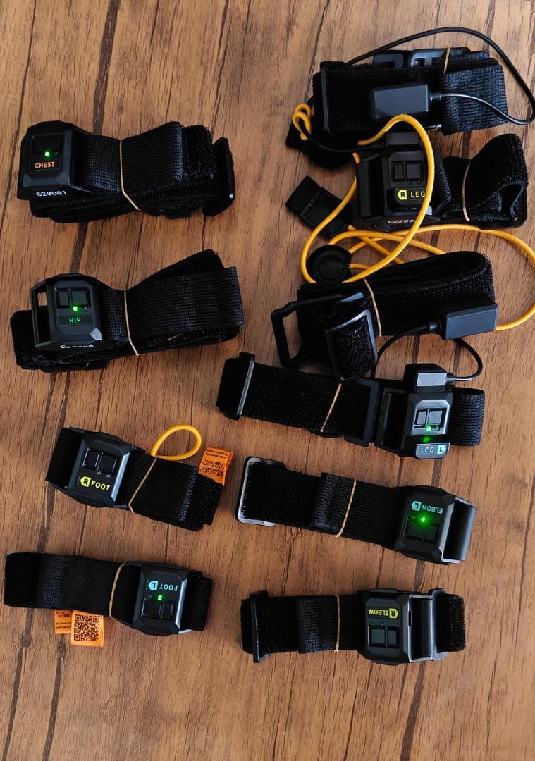 HaritoraX2 本体、肘＆つま先の追加トラッカー、GX6、GX2