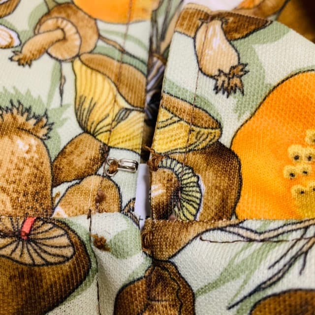 希少1970s1970年代ヴィンテージキノコ柄ワンピース_21