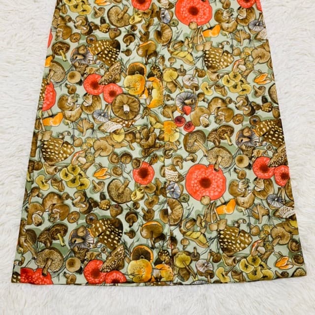 希少1970s1970年代ヴィンテージキノコ柄ワンピース_21