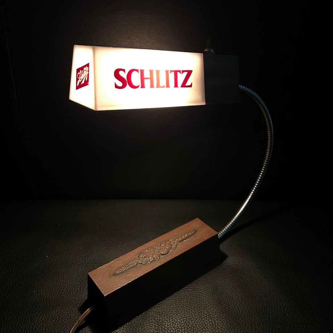 ビンテージ★SCHLITZ シュリッツ デスクランプ/アメリカン雑貨★