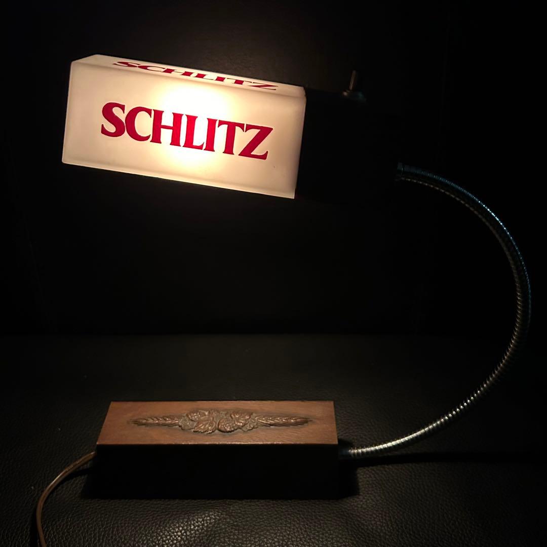 ビンテージ★SCHLITZ シュリッツ デスクランプ/アメリカン雑貨★