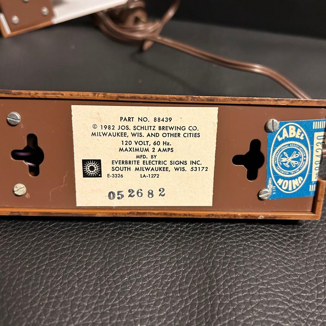 ビンテージ★SCHLITZ シュリッツ デスクランプ/アメリカン雑貨★