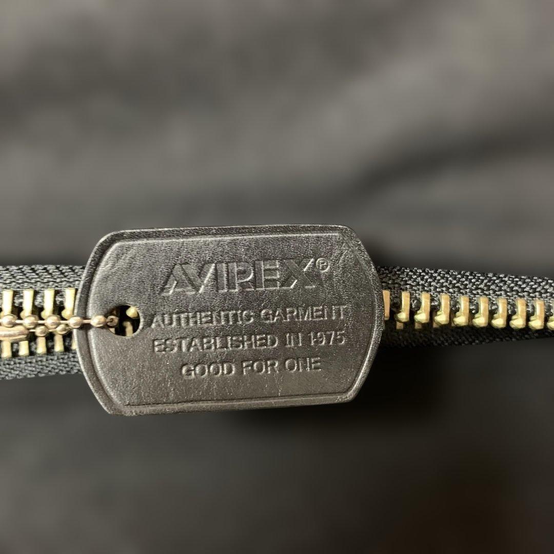 Avirex ブラック ジャンパー 虎ドラゴン刺繍