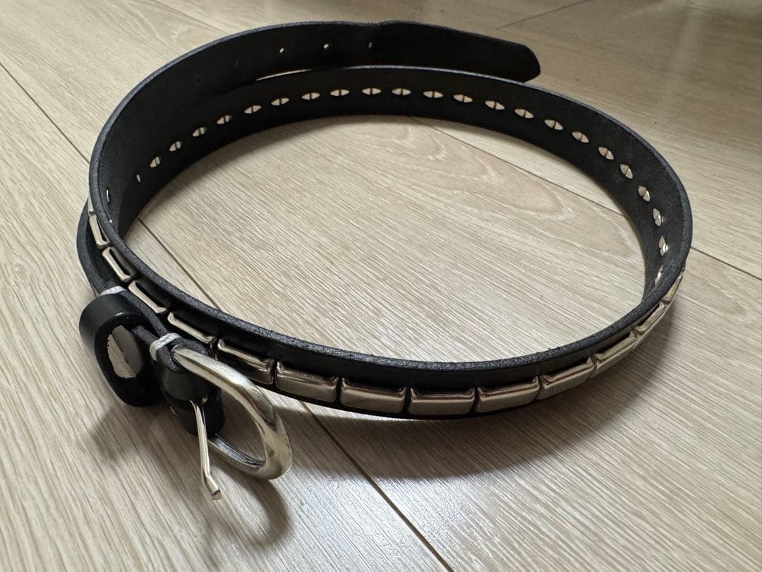 小物 DECi Bridle studs narrow belt M OVY