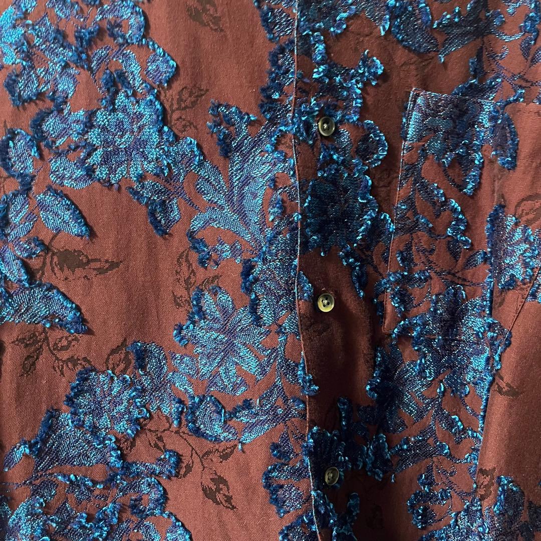 MaisonSpecial リーフジャガードプライムオーバーオープンカラーシャツ