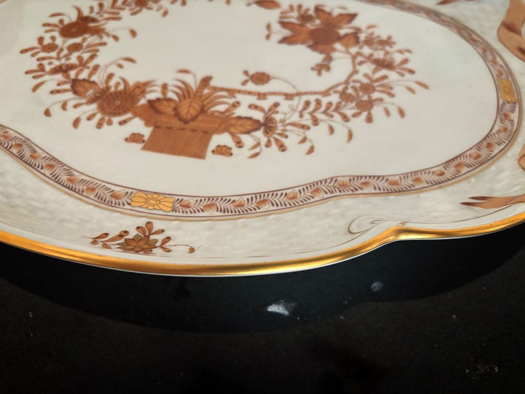 ヘレンド　『インドの華』シリーズ アポニーマロン　パーティートレイ