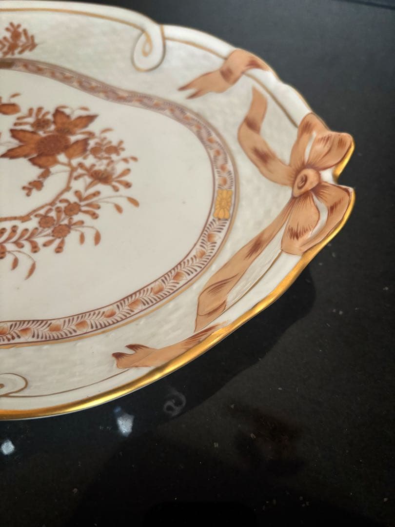 ヘレンド　『インドの華』シリーズ アポニーマロン　パーティートレイ