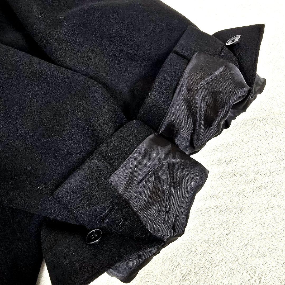 希少3XL 完売品 UNIQLO:C チェスターコート マキシ丈 ロングコート黒