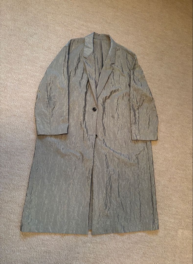 HELIOPOLE、ナイロンロングコート オーバーサイズ