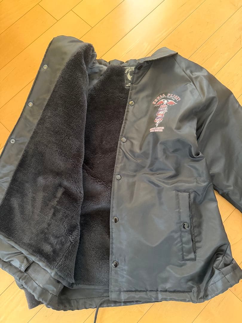 スカルフライト コーチジャケット　ボア付き　サイズL