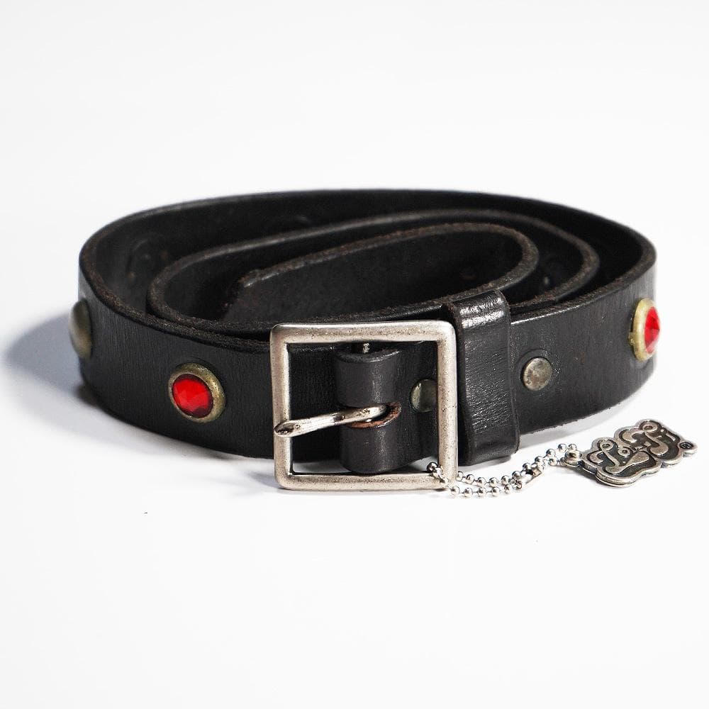 新品 Lo-Fi ローファイ LA発/USA製 スタッズナローレザーベルト30