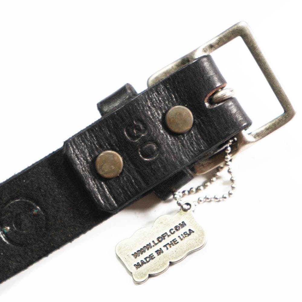 新品 Lo-Fi ローファイ LA発/USA製 スタッズナローレザーベルト30