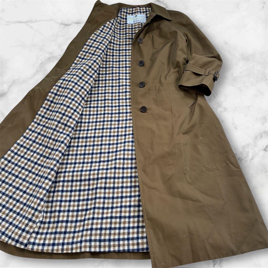 稀少80s ハロッズ別注 英国製【Aquascutum】クラシックトレンチコート