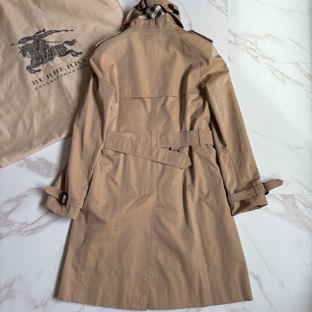 美品◆バーバリーロンドン ライナー付 トレンチコート ハニーベージュ 40 L