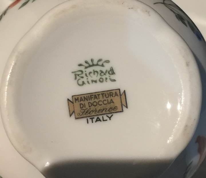 お値下げ★リチャードジノリ イタリアンフルーツ カツブ&ソーサー ＆クリーマー