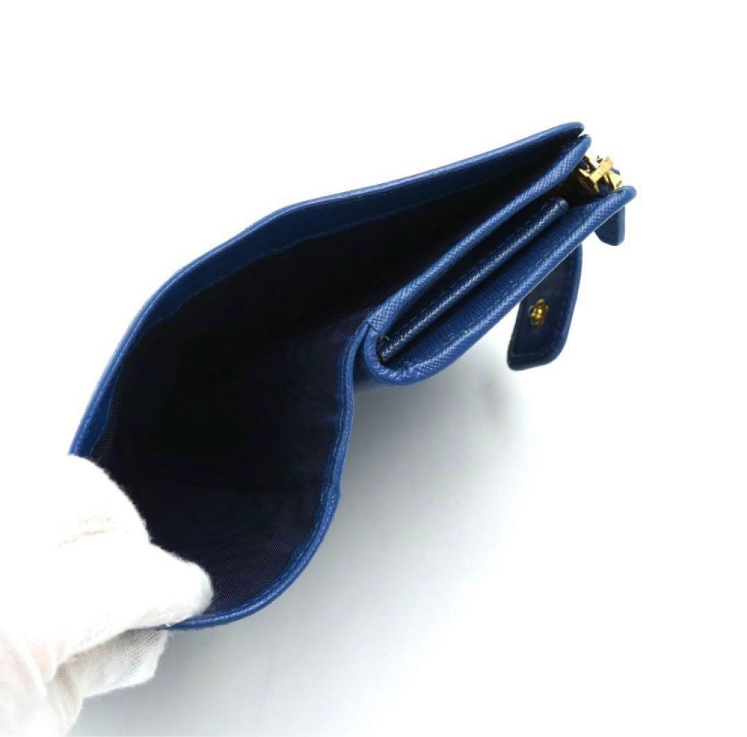 ✨新品未使用・箱保証書付き✨　PRADA ミニ財布　サフィアーノ L字ファスナー