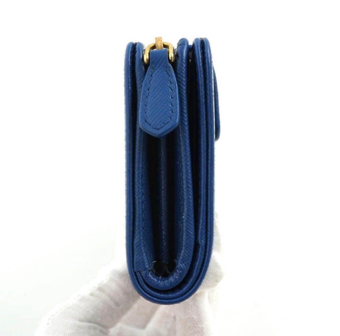 ✨新品未使用・箱保証書付き✨　PRADA ミニ財布　サフィアーノ L字ファスナー