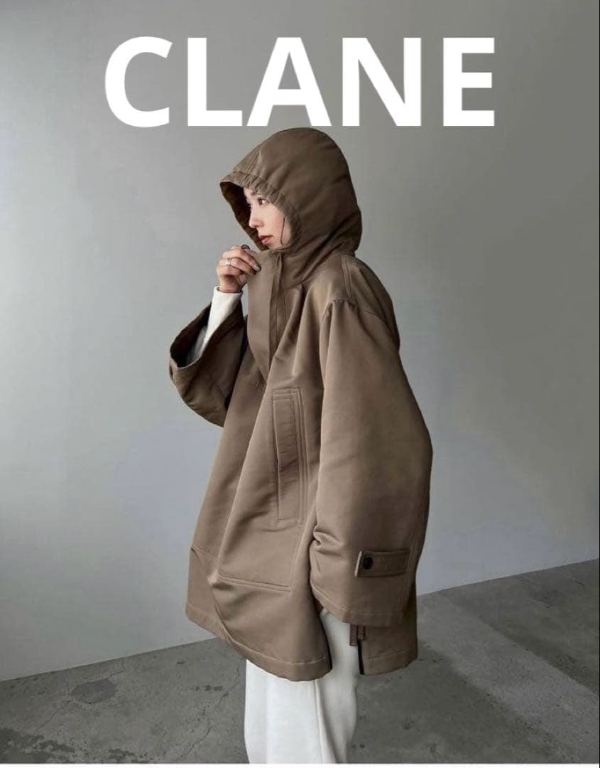 CLANE SIDE OPEN WIDE ANORAK ベージュ サイズ1