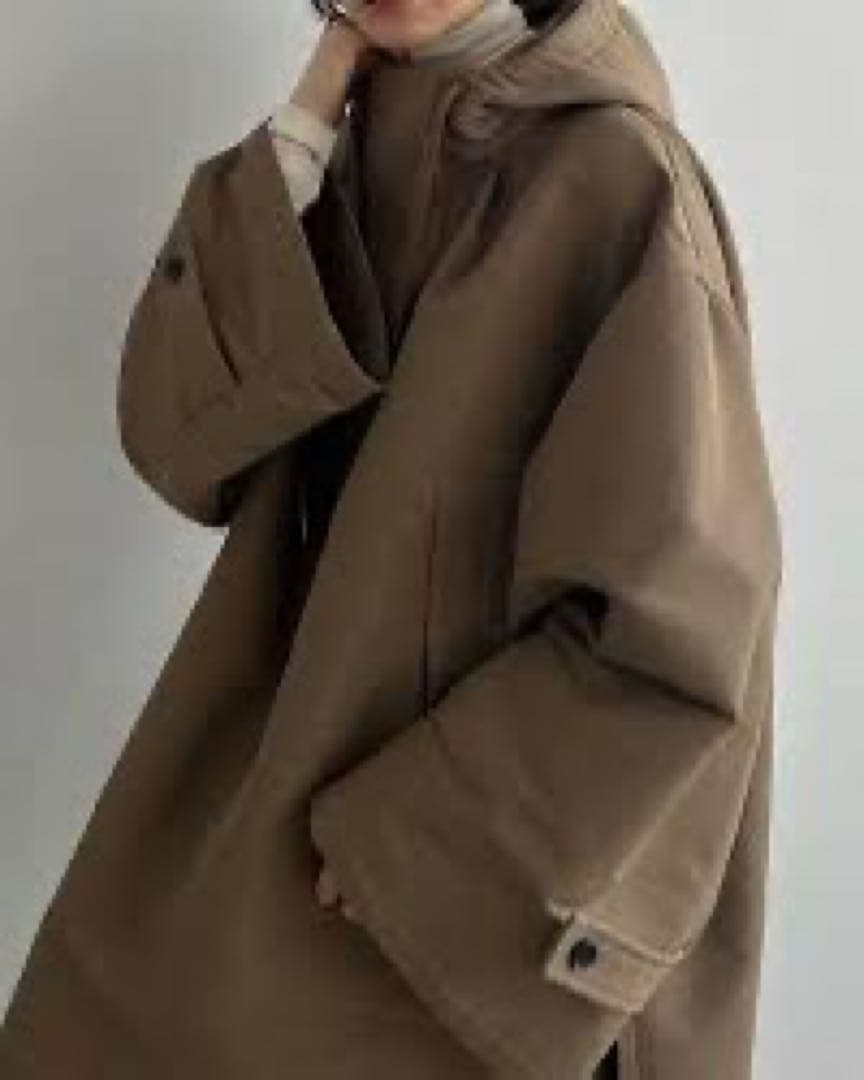 CLANE SIDE OPEN WIDE ANORAK ベージュ サイズ1