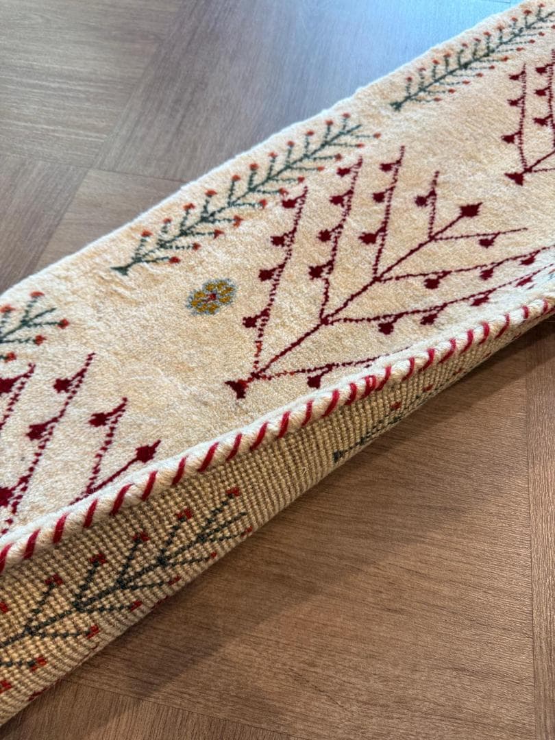 125x46cm ペルシャギャッベ ランナー (ギャベ) ペルシャ絨毯 ギャッベ