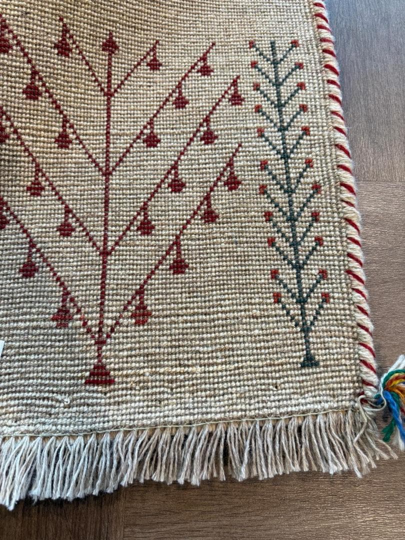 125x46cm ペルシャギャッベ ランナー (ギャベ) ペルシャ絨毯 ギャッベ