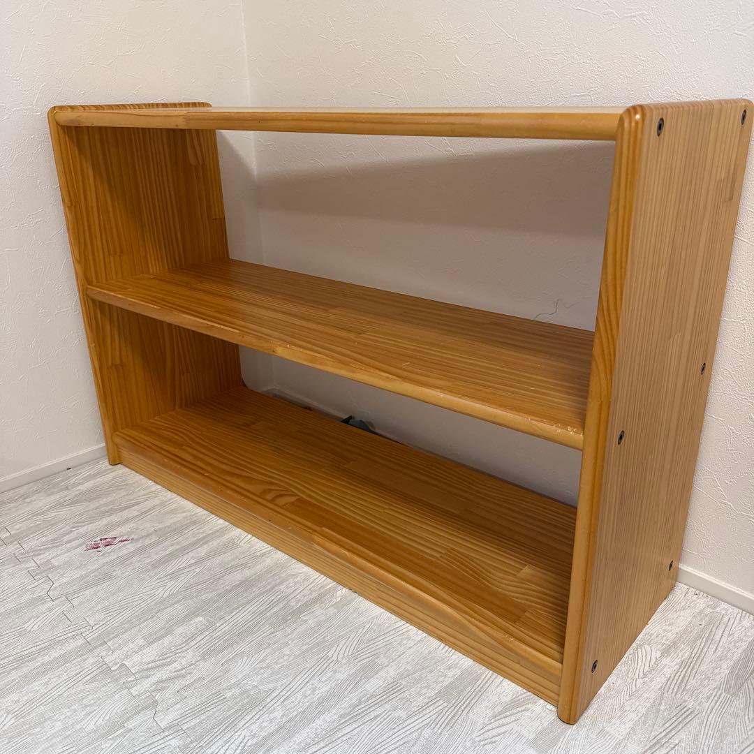 モンテッソーリ　ブロック社　白木棚