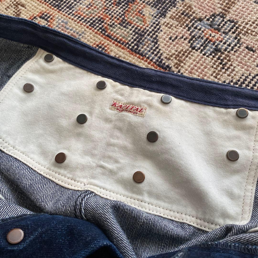 キャピタル　KAPITAL デニム　ワイドパンツ　サイズ1