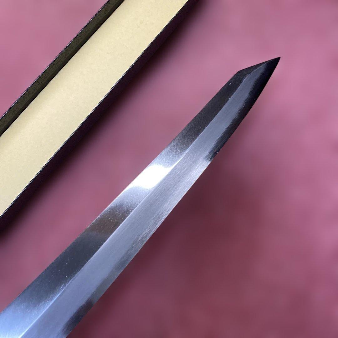 青二鋼　勘所切付柳刃包丁　360㎜　尺2寸