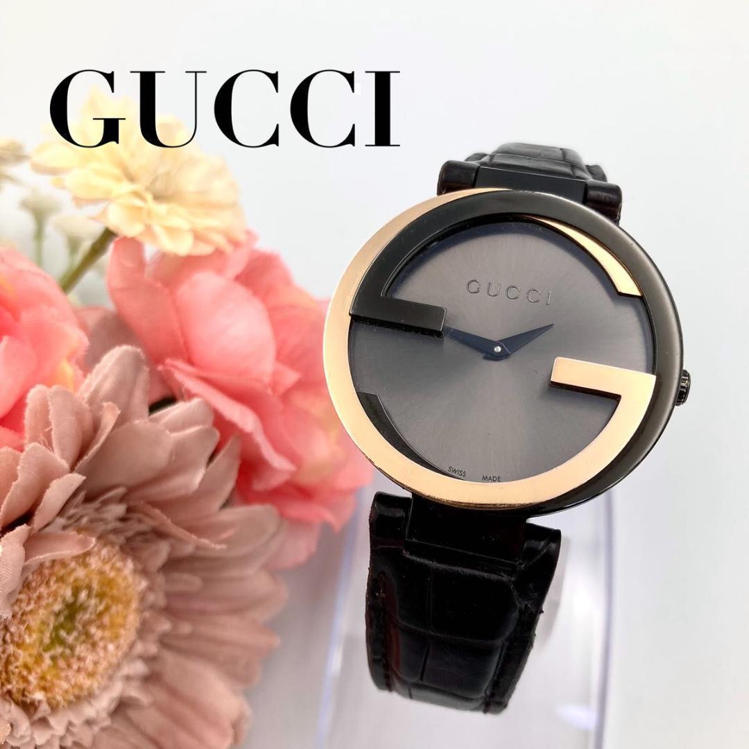 299 グッチ 133.3 腕時計 クォーツ Gロゴ インターロッキング 稼働