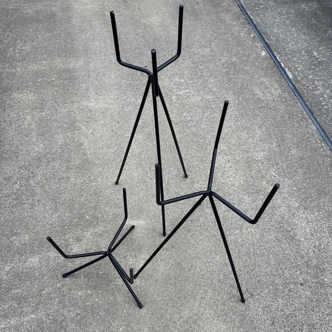 スチール製？　三脚　プランターラック　ACTUS？　3個セット