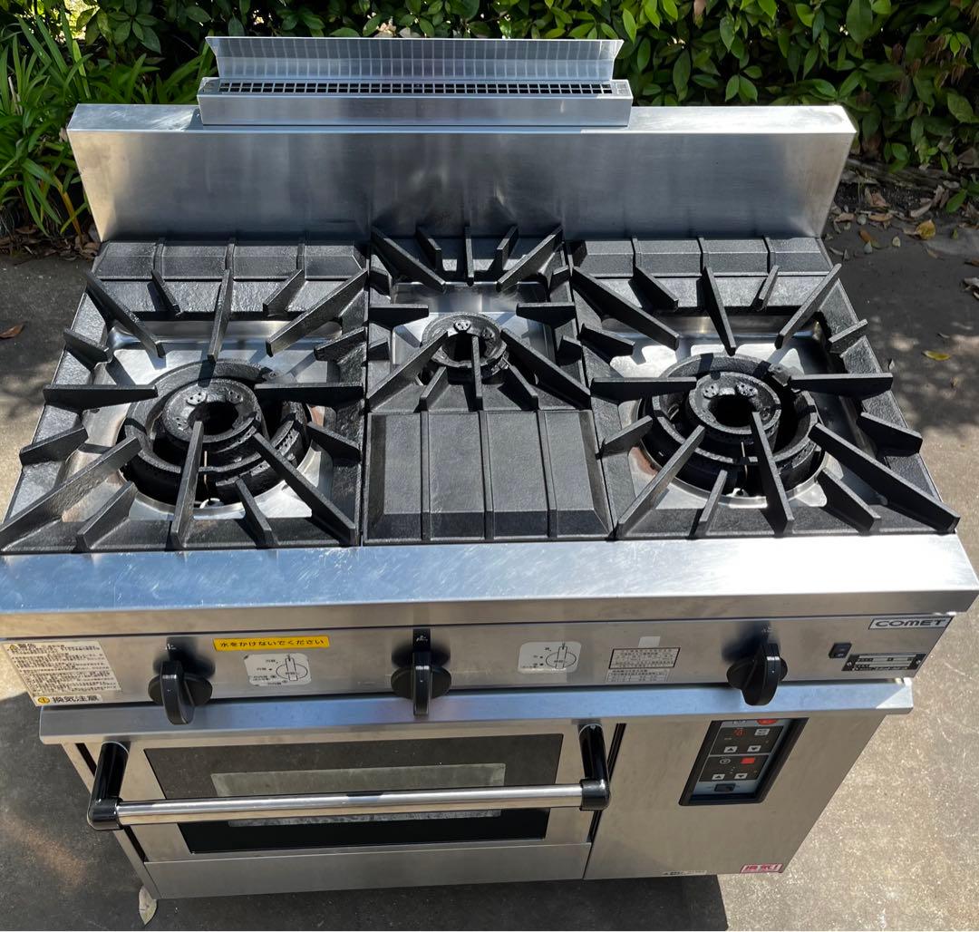 nn(プロフィール必読) コメットカトウ 3口ガスレンジ 都市ガス用