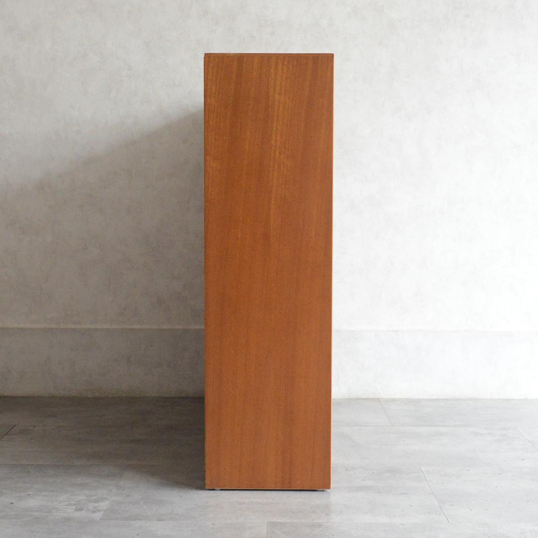 イギリスヴィンテージ チーク ガラスキャビネット ディスプレイ 飾り棚 本棚