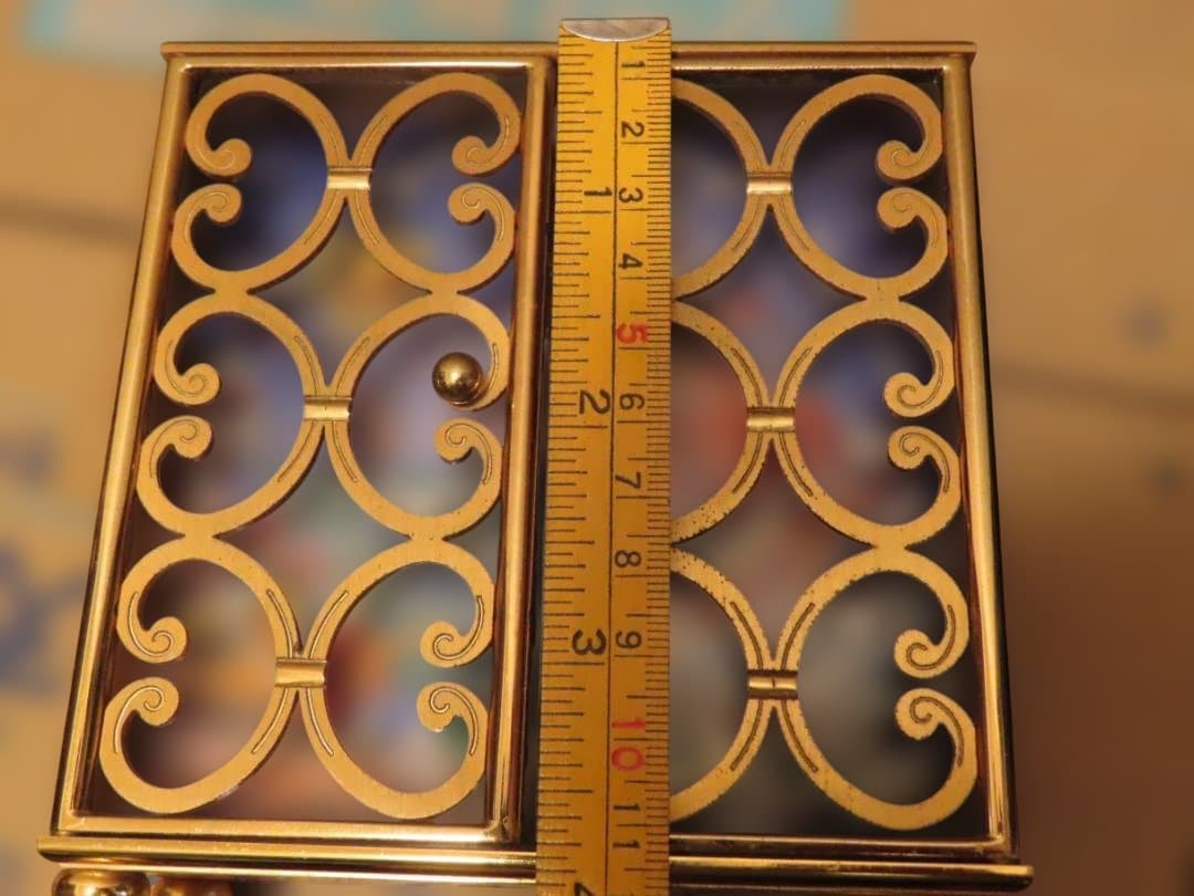 インホフ Imhof 七宝焼 置時計 手巻き式 50年代 15石