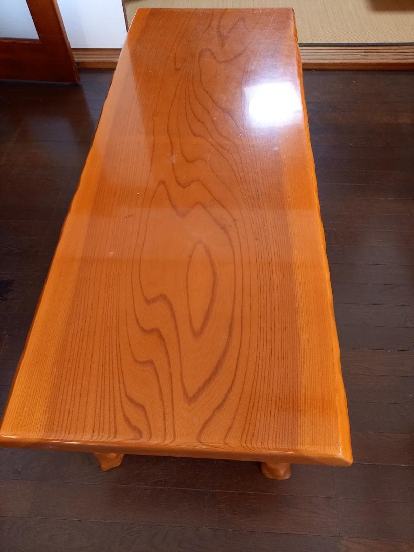 ケヤキ1枚板ローテーブル