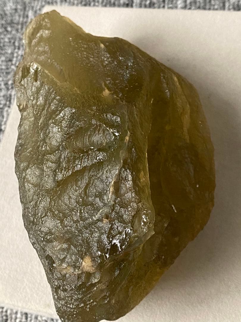 593g 超希少 超大粒 宇宙パワー　リビアングラス　高透明 隕石衝突　幸運