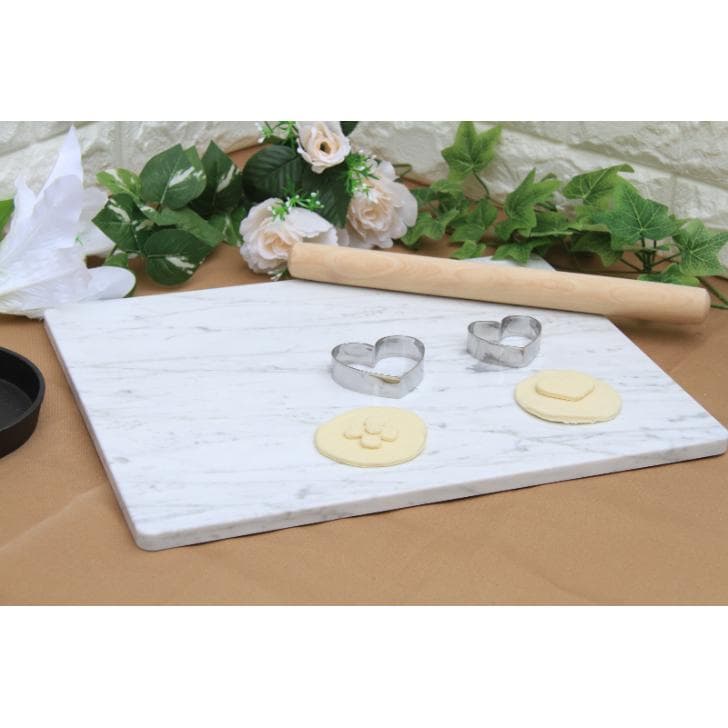 100%天然大理石パンピザそば　お菓子作り台こね台のし台ビアンコカララ　Mサイズ